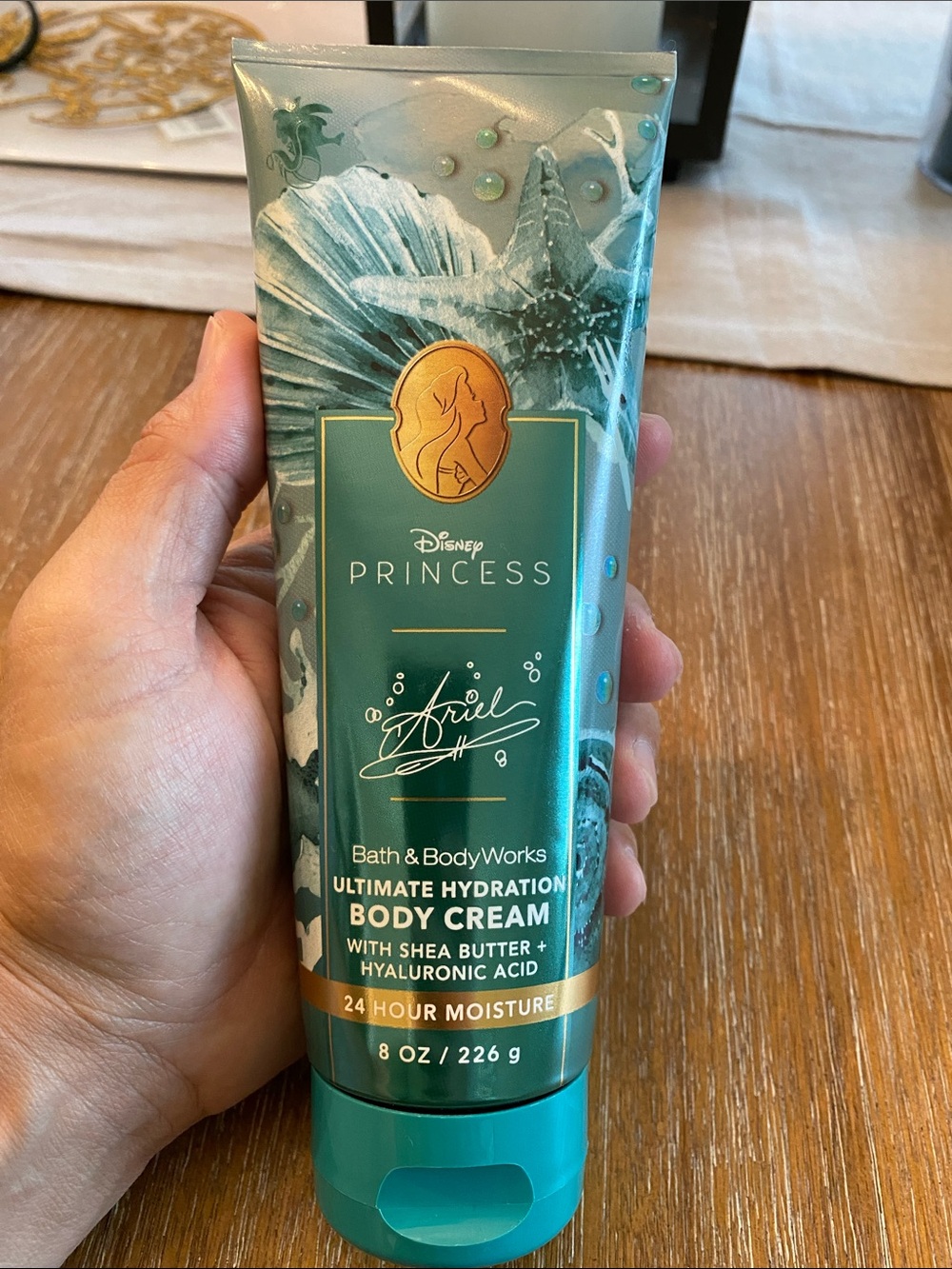 Disney Teal & Gold Princess Ariel Body Cream